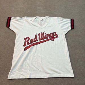 1980s vintage Red Wings White T-Shirt 1667